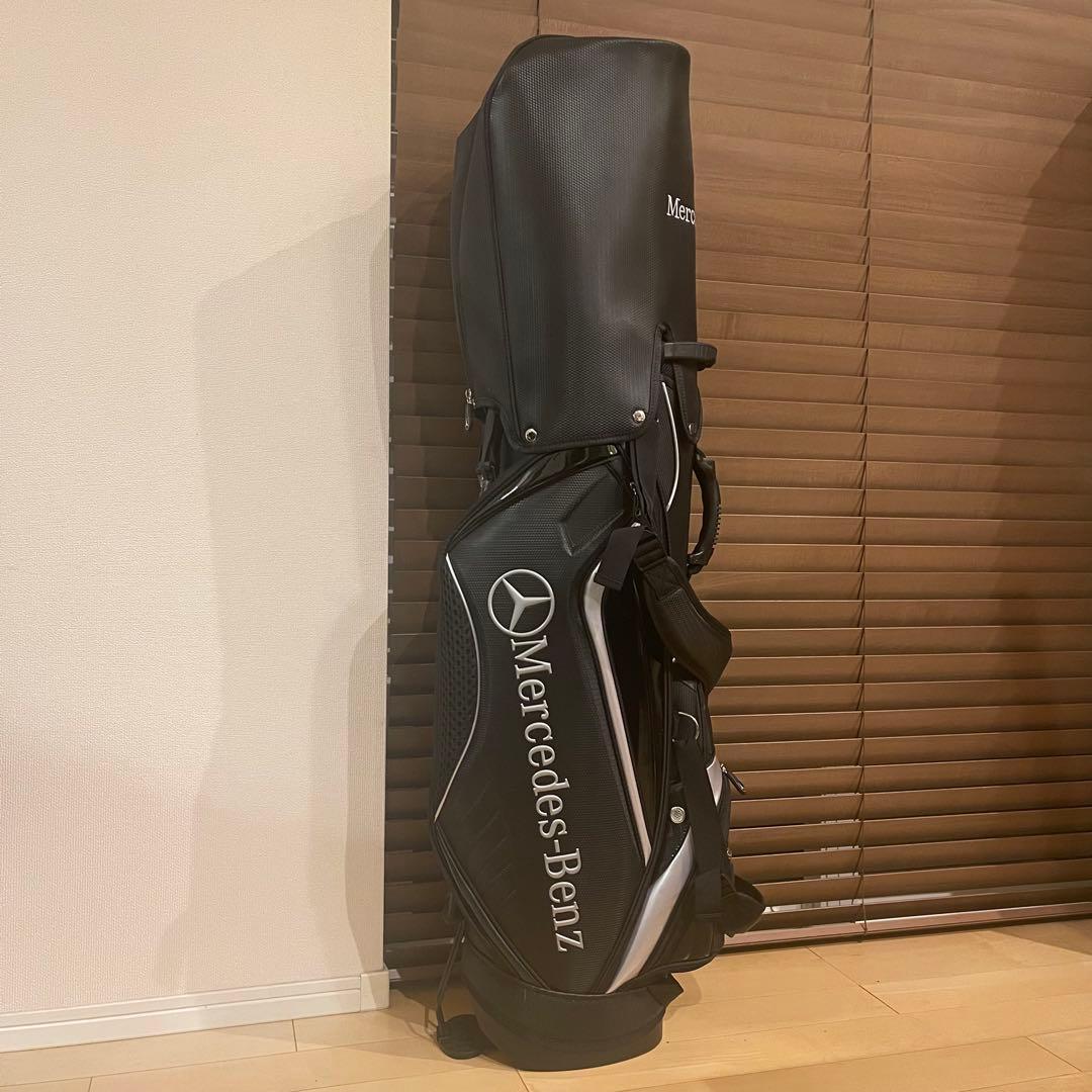 【希少品】 Mercedes Benz ベンツ キャディバッグ ゴルフバッグ 黒