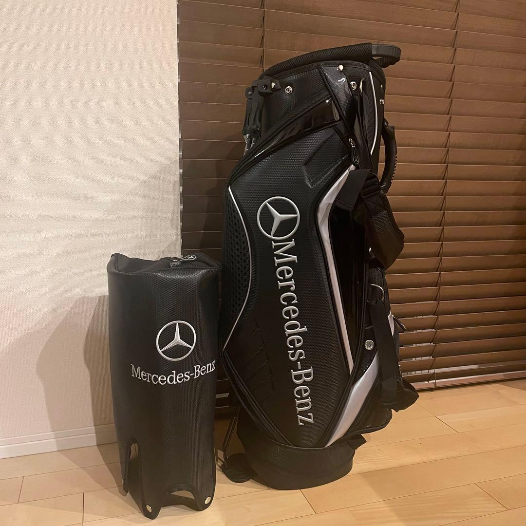 【希少品】 Mercedes Benz ベンツ キャディバッグ ゴルフバッグ 黒