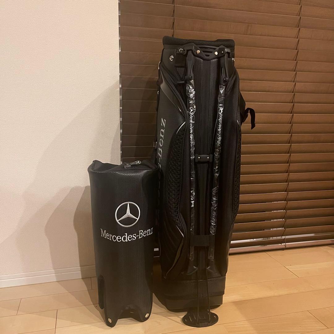 【希少品】 Mercedes Benz ベンツ キャディバッグ ゴルフバッグ 黒