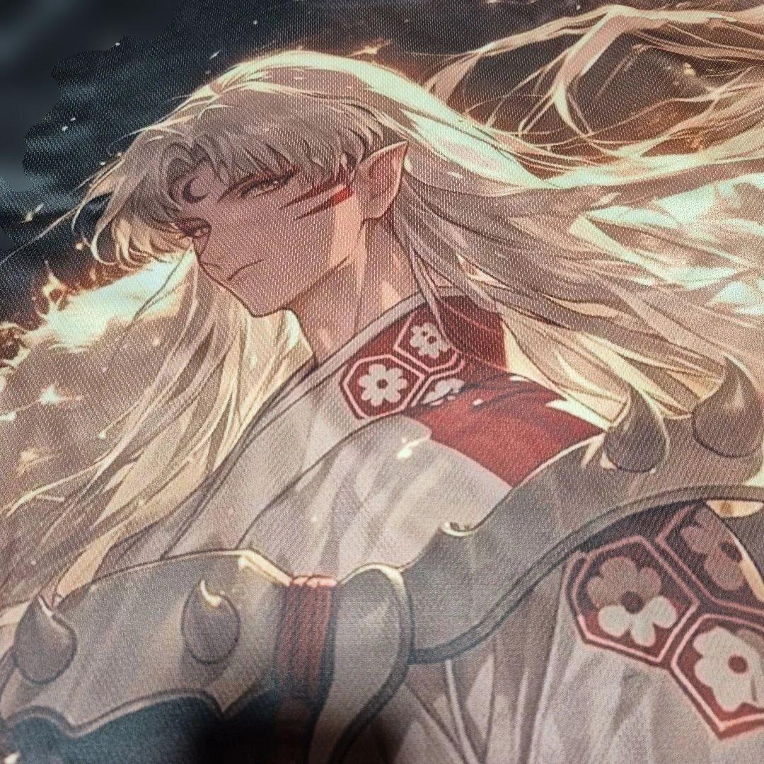 犬夜叉アニメキャラクターTシャツ 100%ポリエステルXL