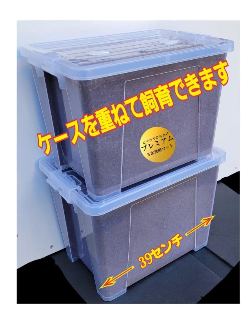20Lボックス【2セット】プレミアム発酵マット入☆カブトムシ幼虫を入れるだけ！