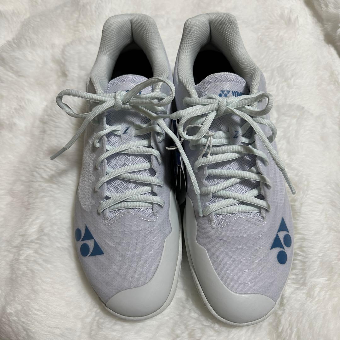 YONEX バドミントンシューズ エアラスZ ホワイト/ブルー