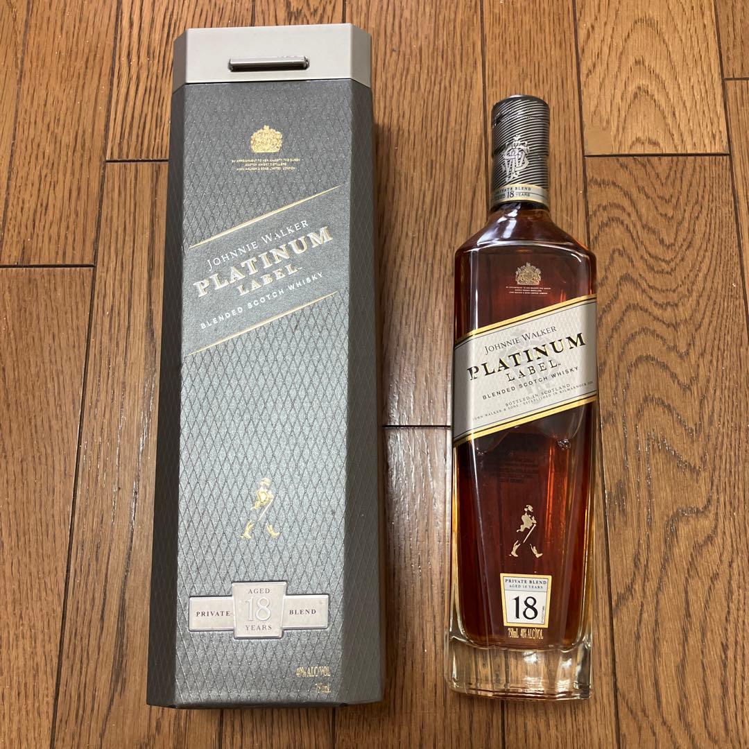 【終売】（超美品）ジョニーウォーカー　プラチナラベル　18年　750ml