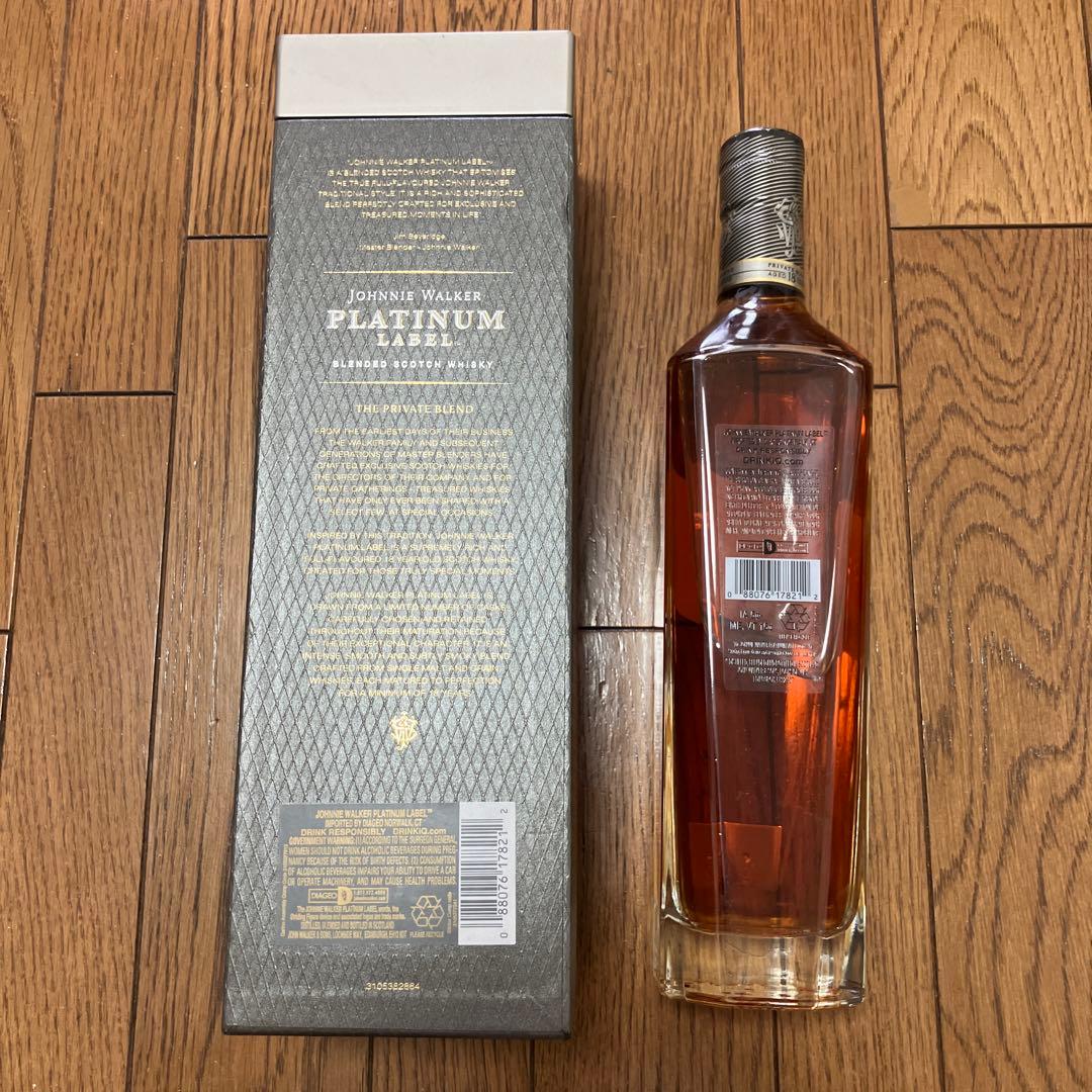 【終売】（超美品）ジョニーウォーカー　プラチナラベル　18年　750ml