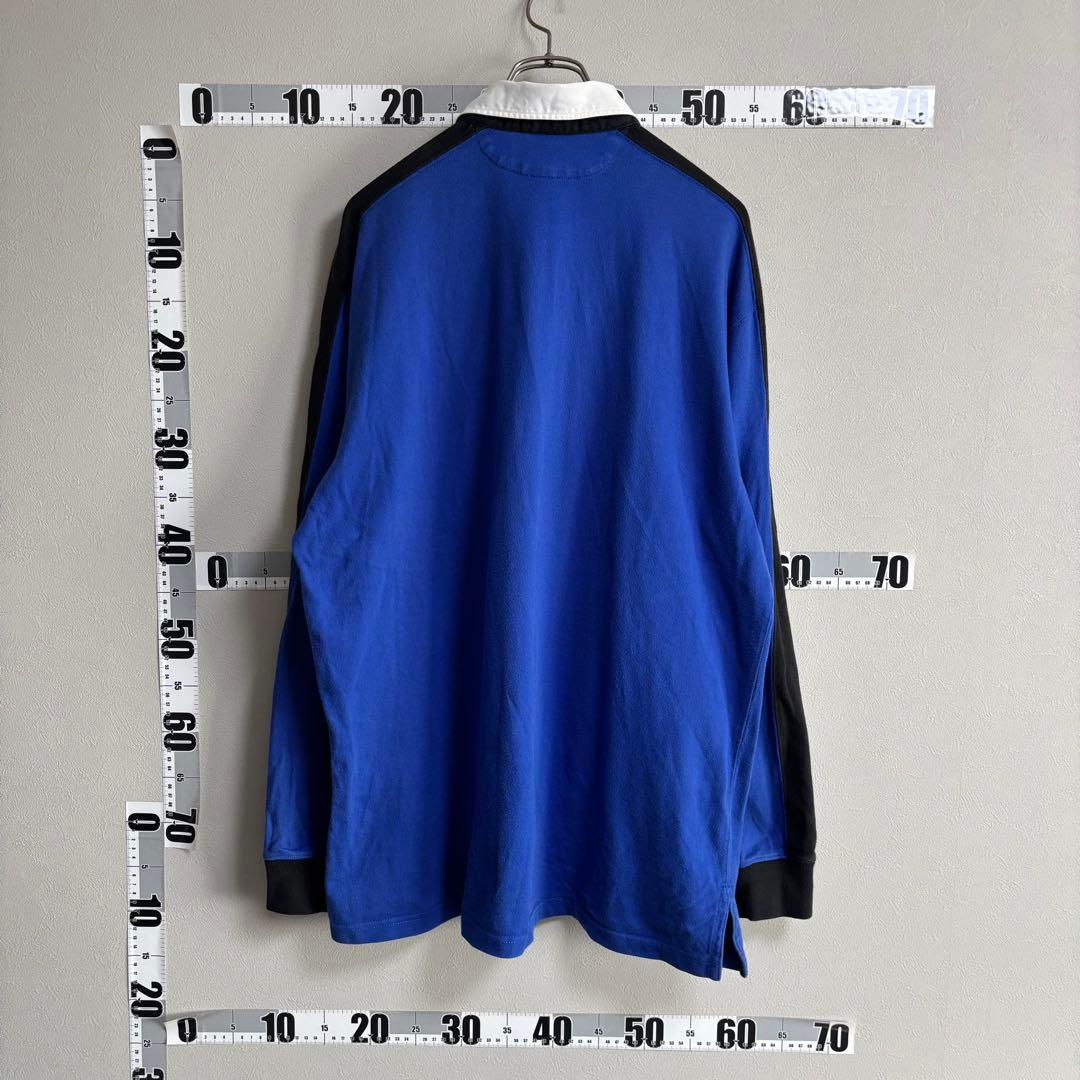 青 L POLO ポロ Ralph Lauren ラルフローレン長袖ラガーシャツ