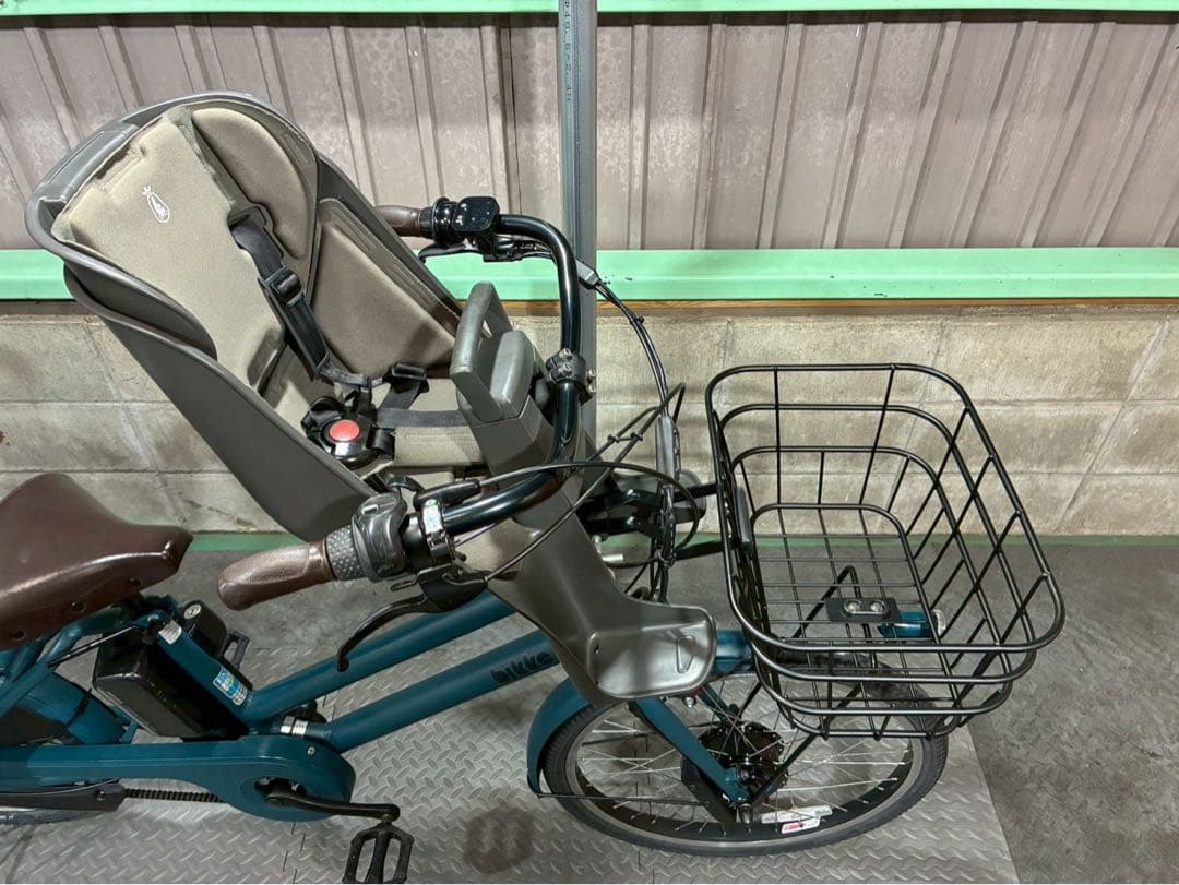 №8712 電動自転車 ブリヂストン ビッケ 24×20インチ✨レトロカラー✨