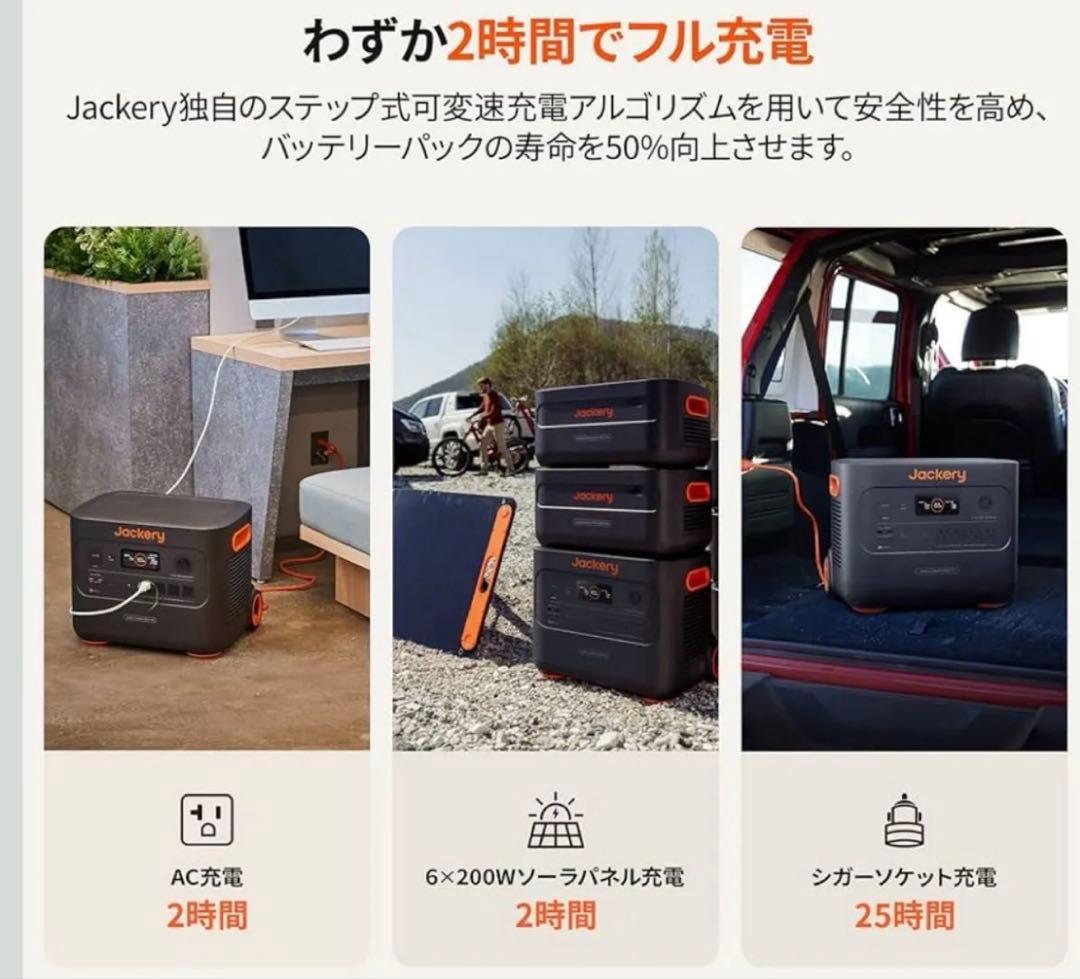 Jackery ジャクリ ポータブル電源 2000 Plus 未開封