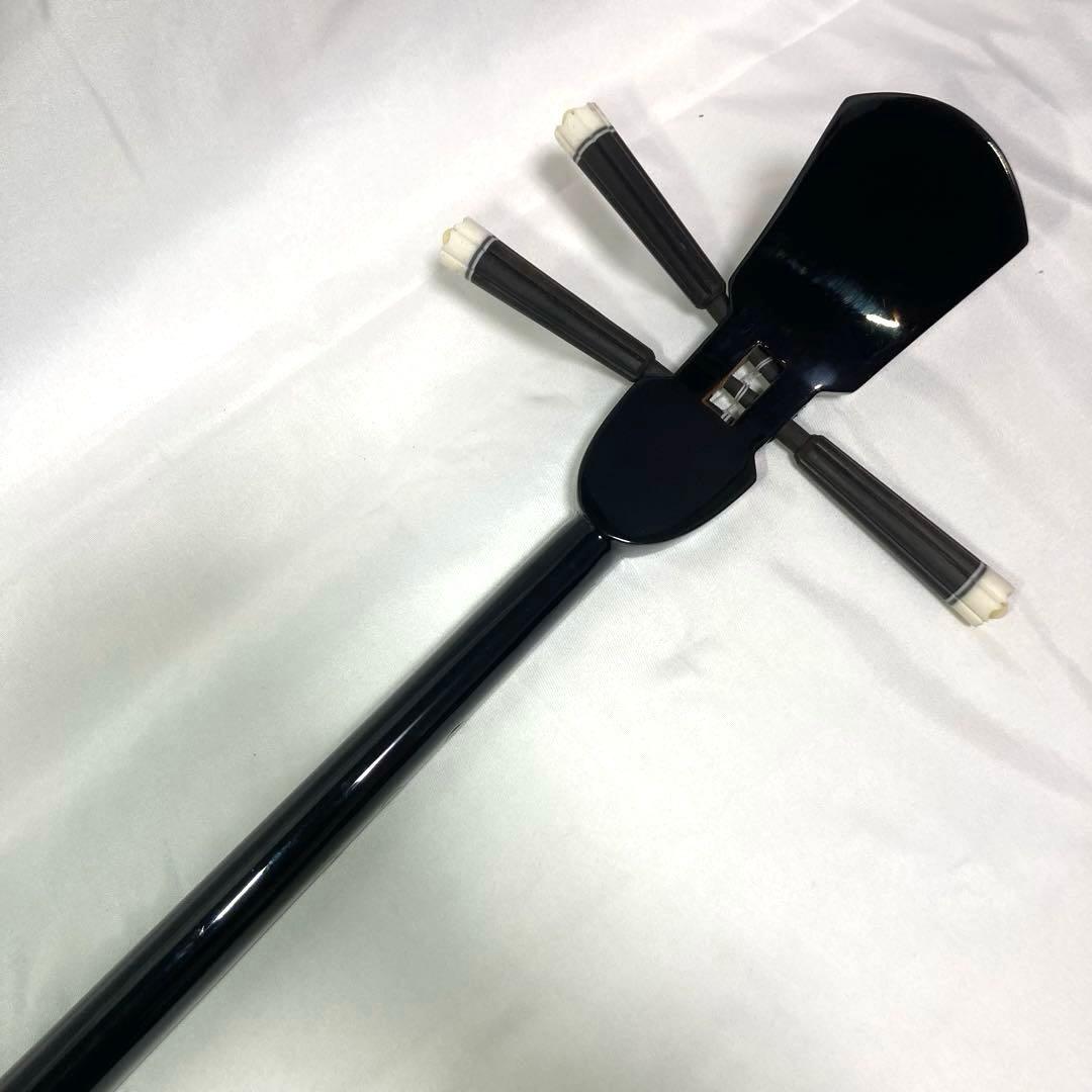 【美品】三線 沖縄 初心者 人工皮 ソフトケース 蛇革 蛇皮 付属品 和楽器