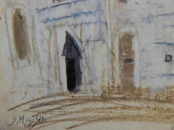 三岸節子、【ロワール】、希少なデッサン・画集画、新品高級額・額装付