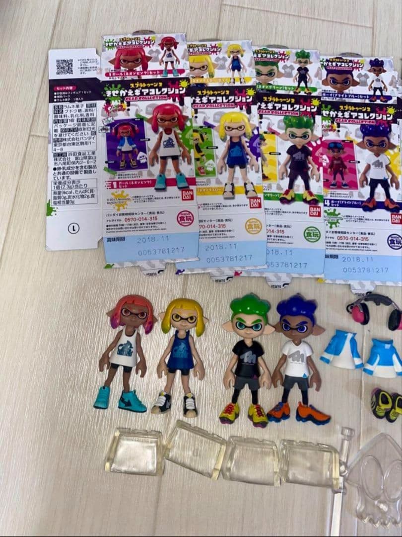 スプラトゥーン2 きせかえギアコレクション1、2 完品 箱付き 16個セット