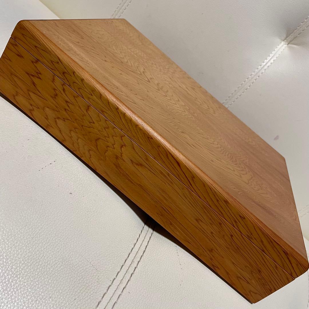 屋久杉工芸 書道具 硯箱 文箱 筆箱 木箱 千年の齢 二段