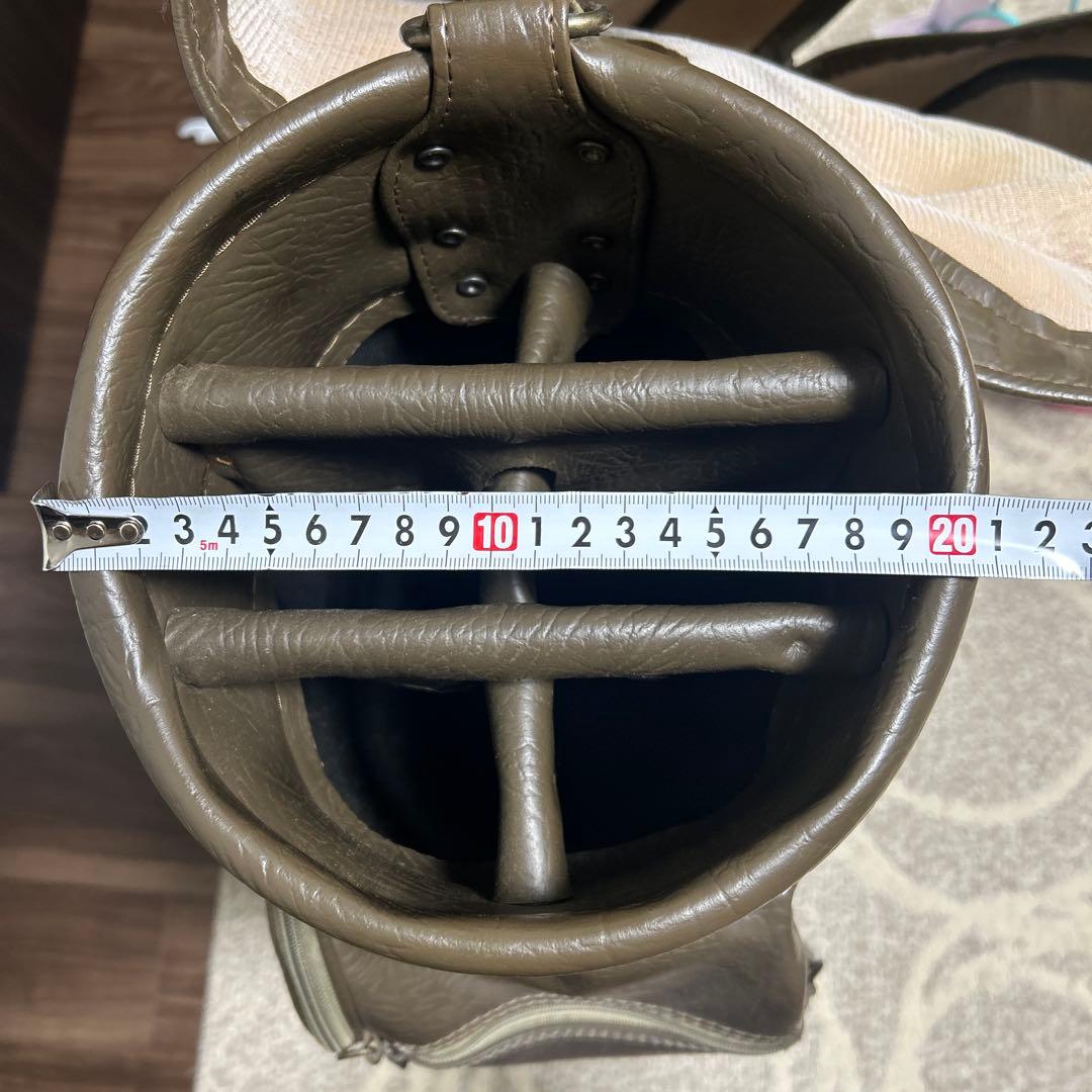 【希少品】廃番 WILLE WOOD ブラウン 合成皮革 ロングキャディバッグ