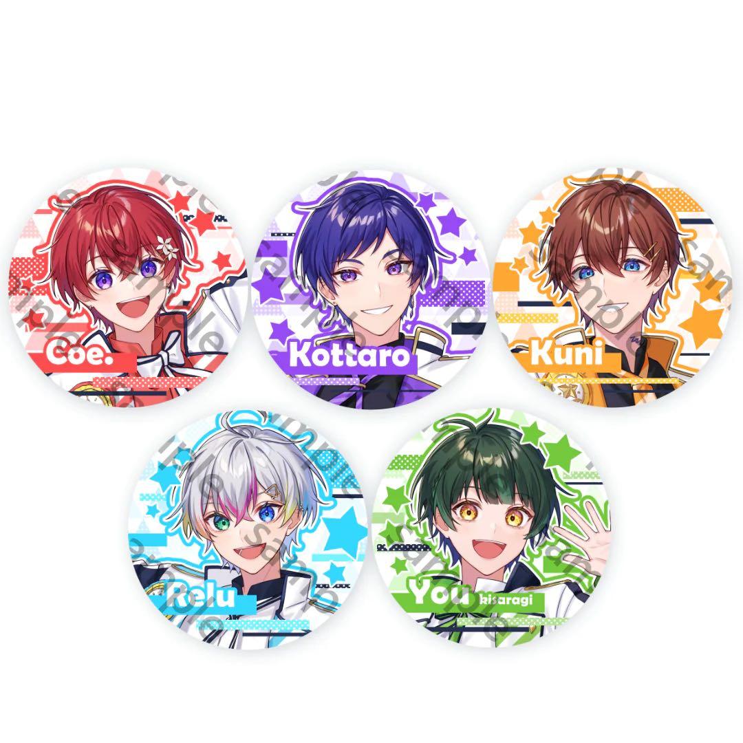 新品★すたぽら【Relu】缶バッジ★第6弾★4点セット