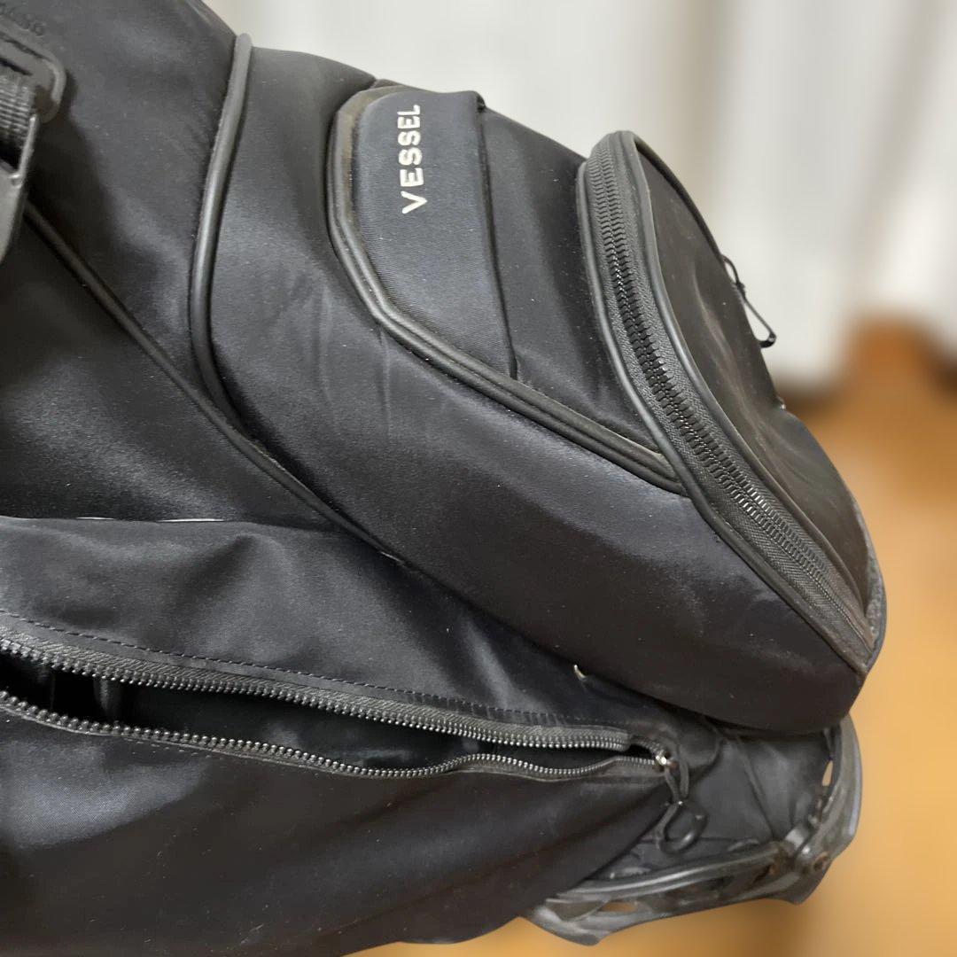VESSEL ブラックゴルフバッグ