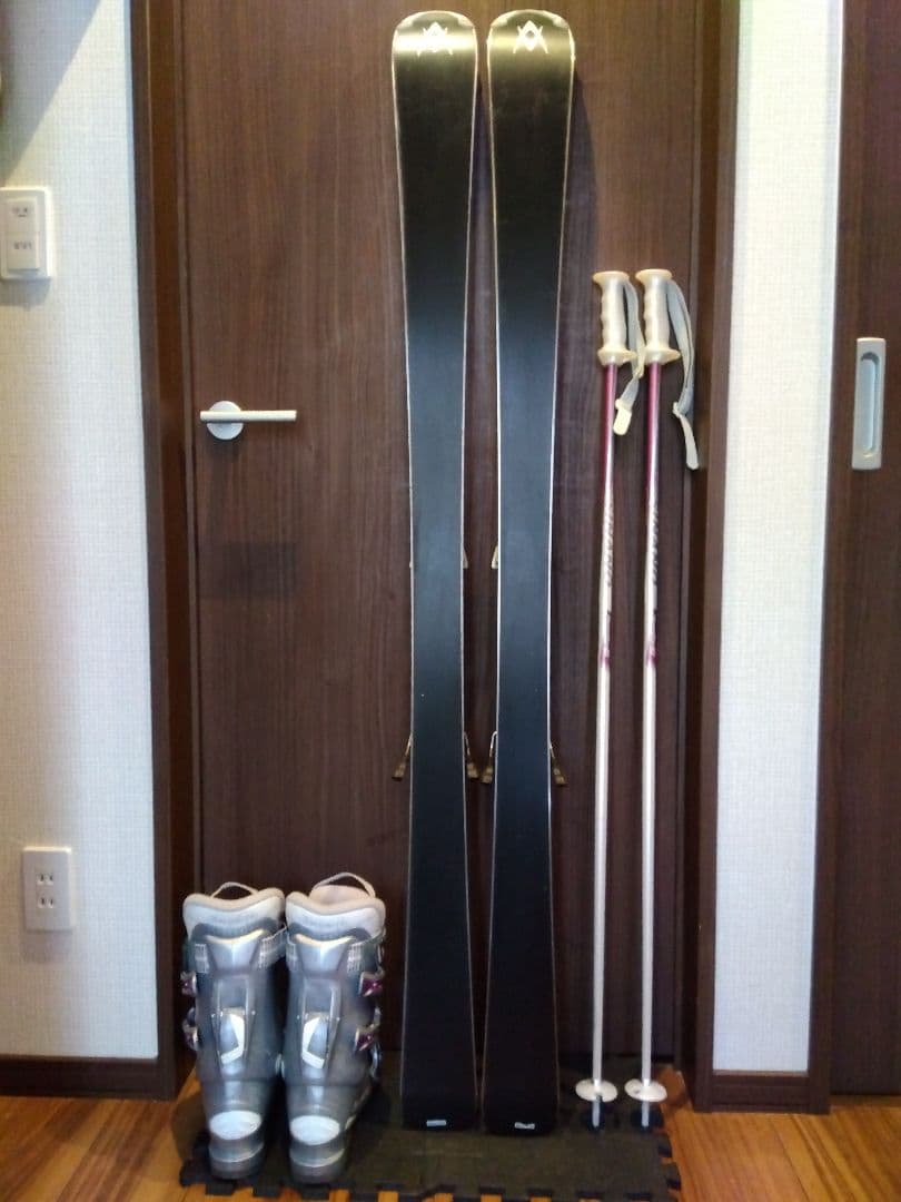 超美品【ハイエンド】VOLKL レディース スキーセット メンテ・WAX済み✔