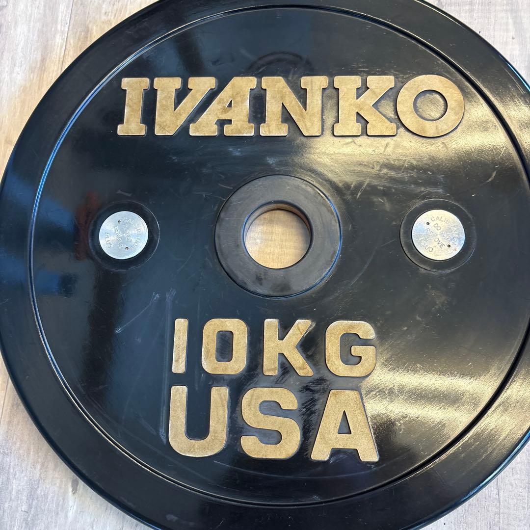 IVANKO(イヴァンコ) ラバー バンパープレート 10kg 2枚セット