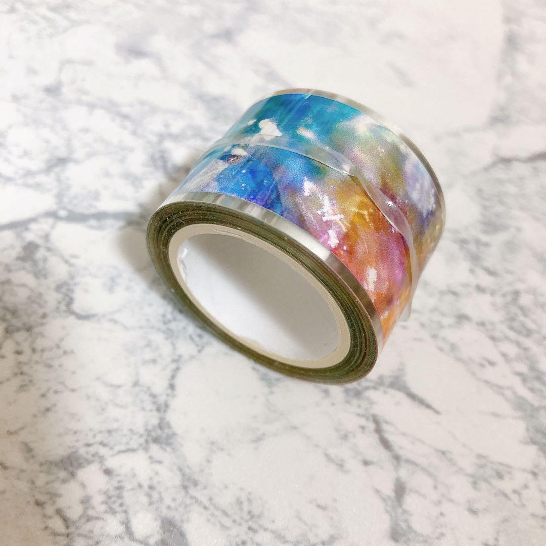 【中古】オーロラ 宝石 海外マステ petテープ