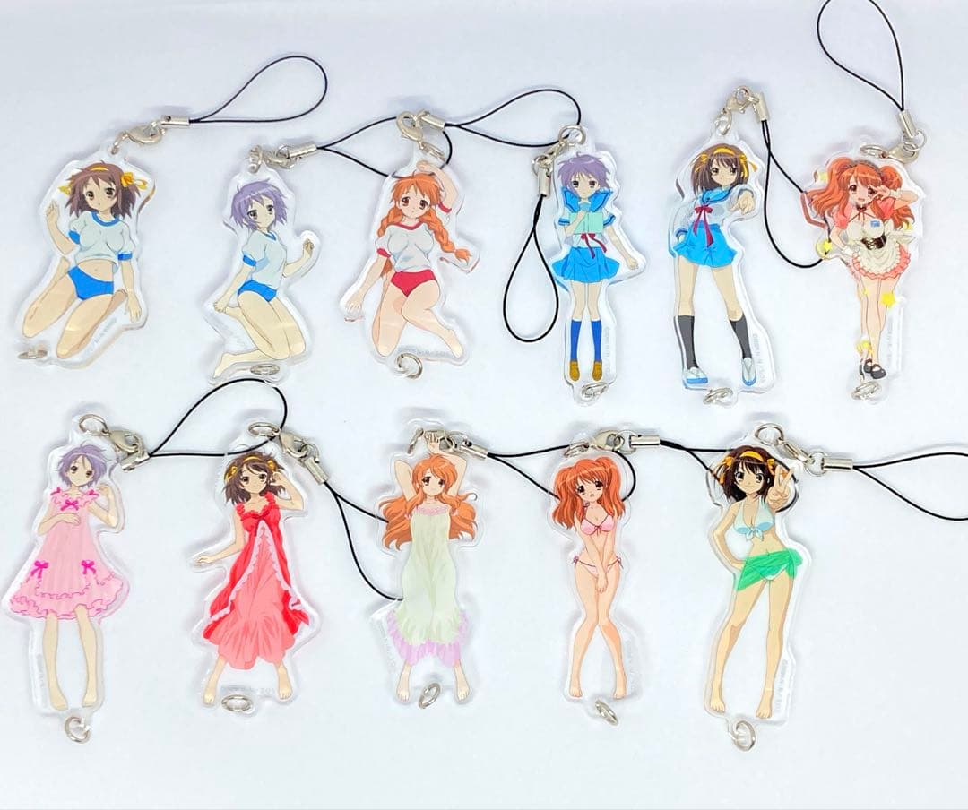 涼宮ハルヒの憂鬱 笹の葉ラプソディ展 つながるアクリルチャーム 希少