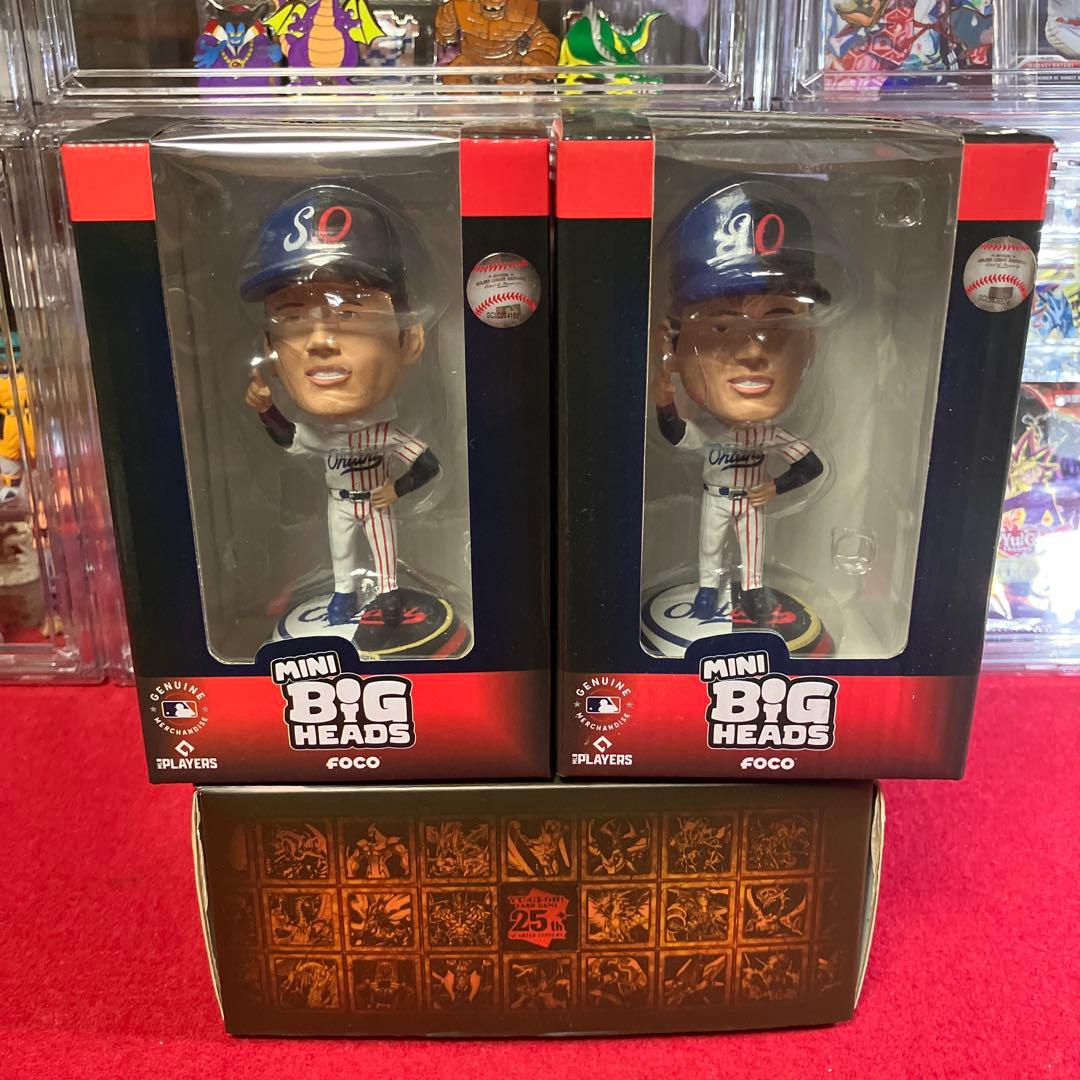ミニボブルヘッド大谷翔平選手、FOCO製 ゴールド＆シルバー 、日米ユニフォーム