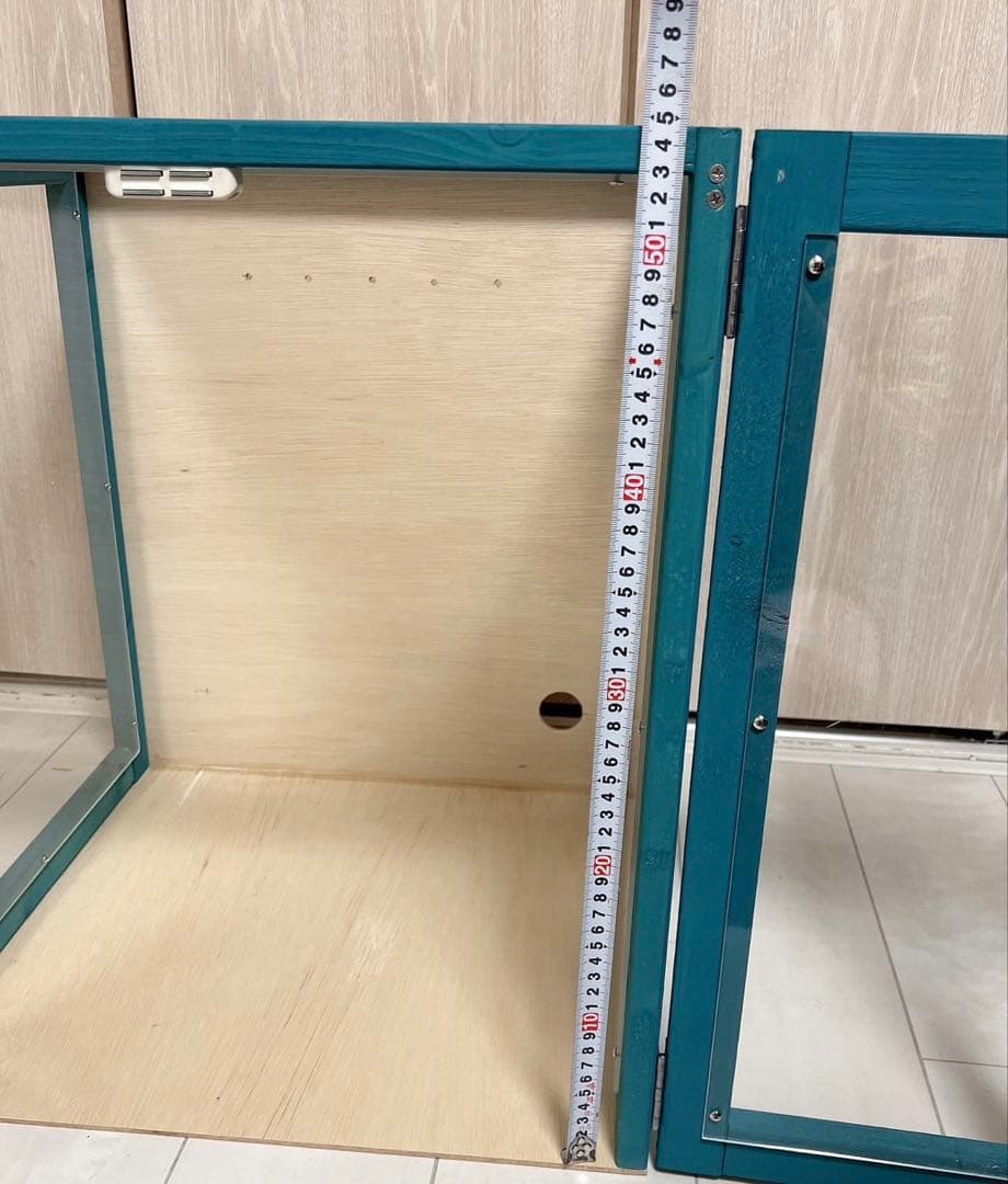 インコ　自作ケージ　アクリル　ケージカバー　グリーン　保温