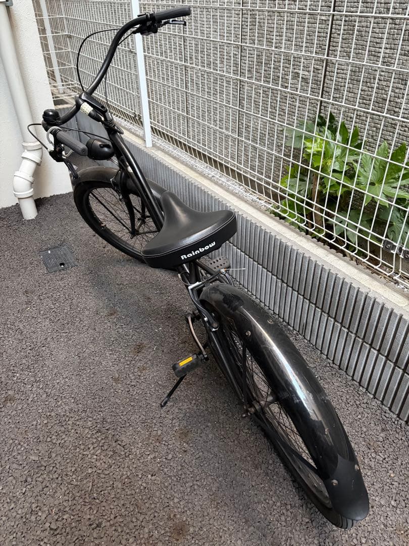 【引取り限定】Rainbow ビーチクルーザー ブラック