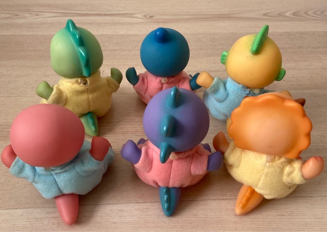 レトロ　恐竜の赤ちゃん　ソフビ　アンティーク　pote 玩具　人形　当時物レア