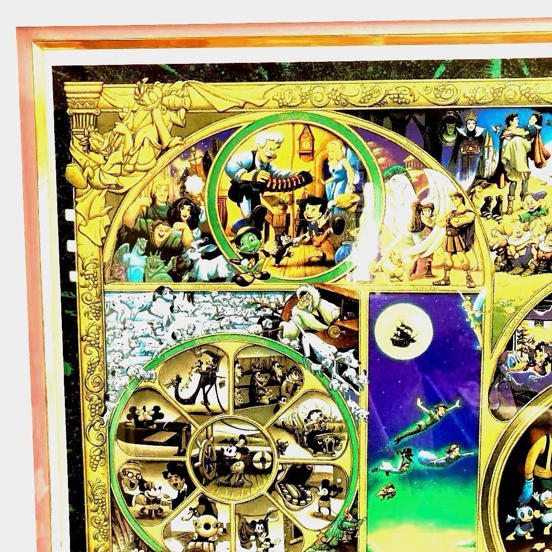 ディズニーの版画（額付き）