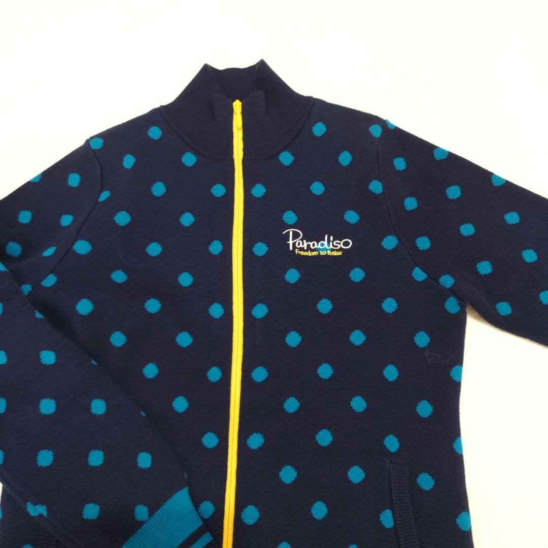 Paradiso レディースゴルフウェア セットアップ ドット ゆったりサイズ