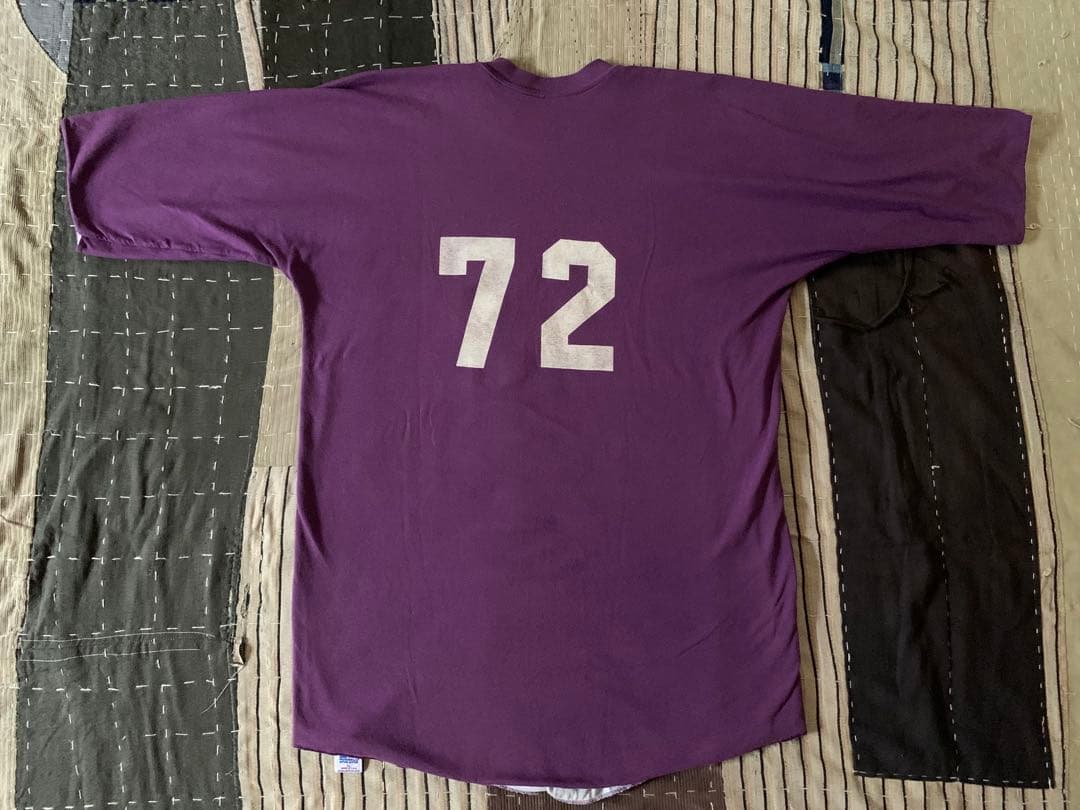 80s russell vtg リバーシブル Tシャツ フットボール ラッセル