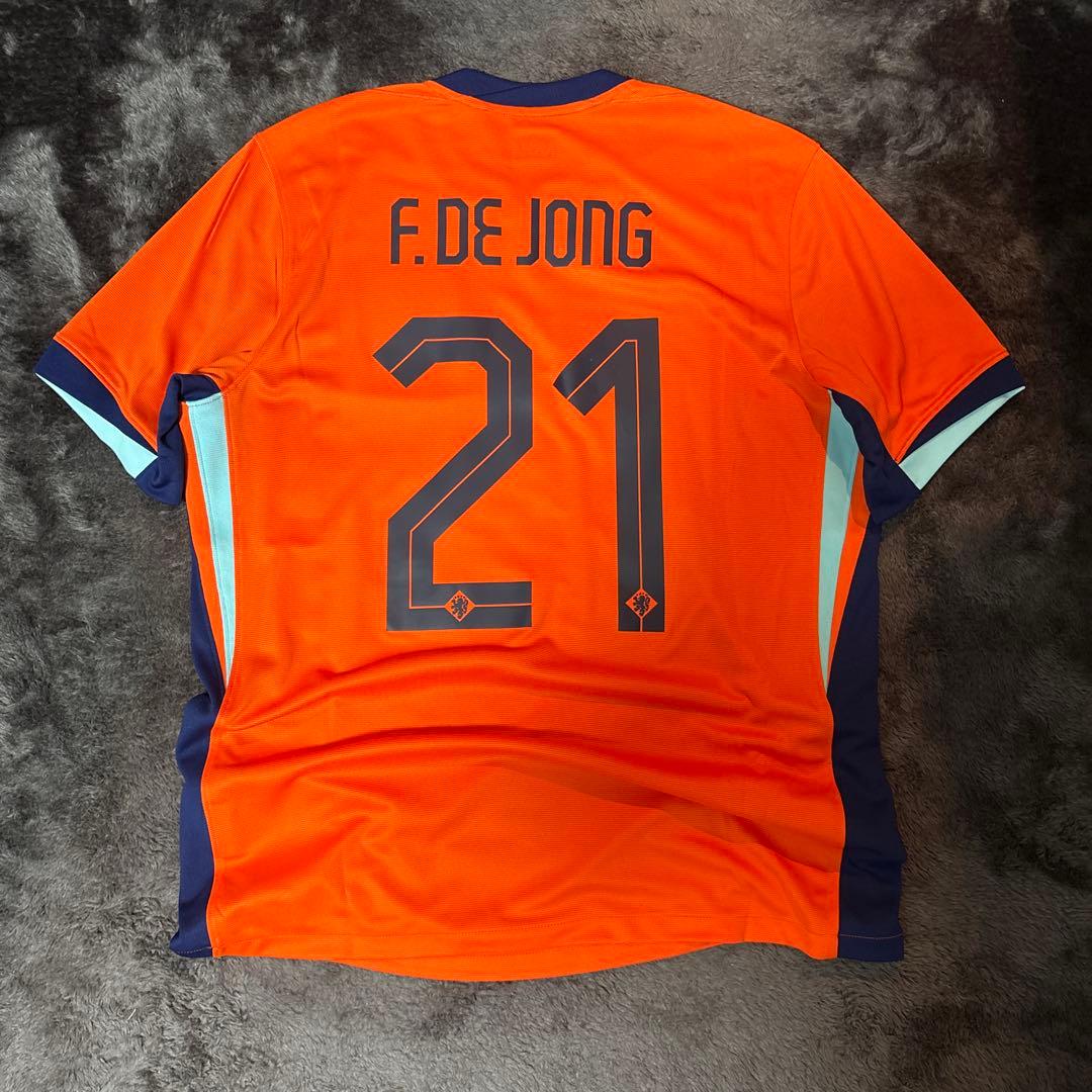 雄*口様 オランダ代表　フレンキーデヨング　バルセロナ サッカーゲームシャツ　ユ