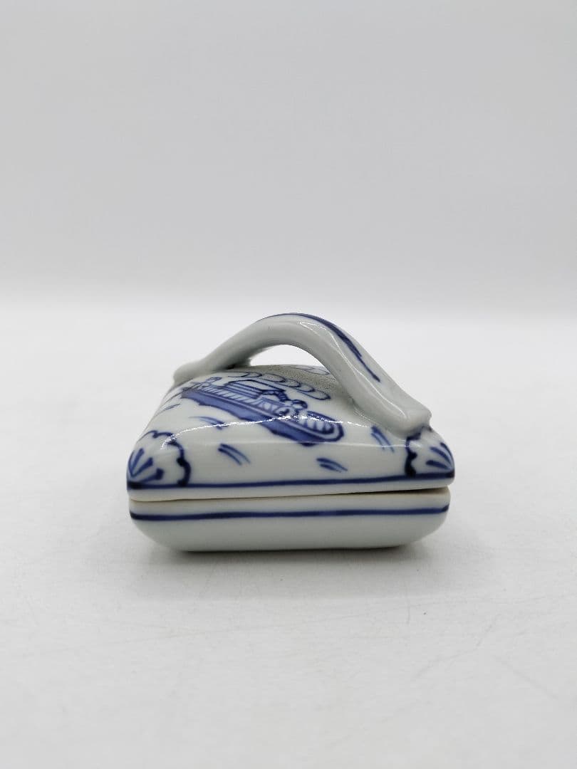 c786 【新品・未使用】香合 隅田川 林淡幽 木箱 茶道具