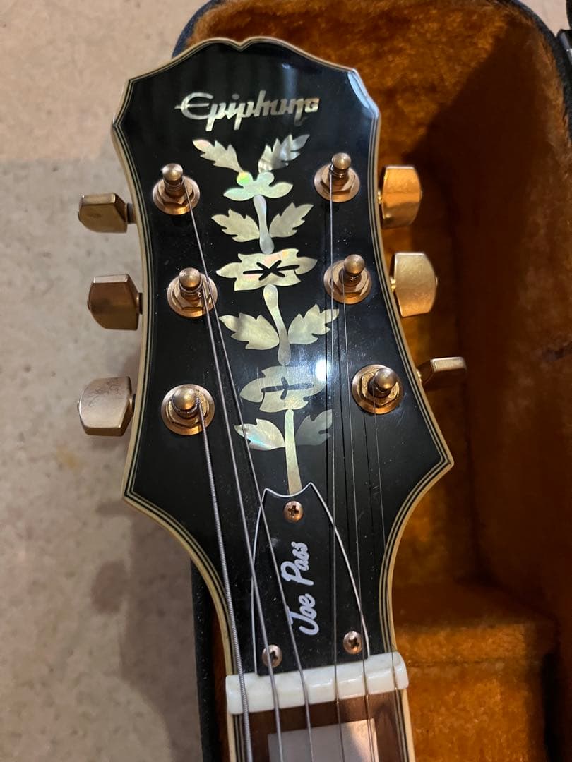 ジ*ー様 Epiphone Joe Pass フルアコ ナチュラル　ハードケース