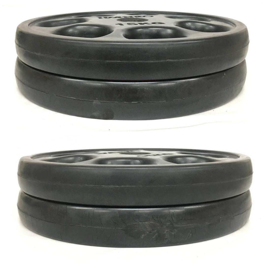 IVANKO イヴァンコ オリンピックラバー プレート 15㎏×2 計30㎏