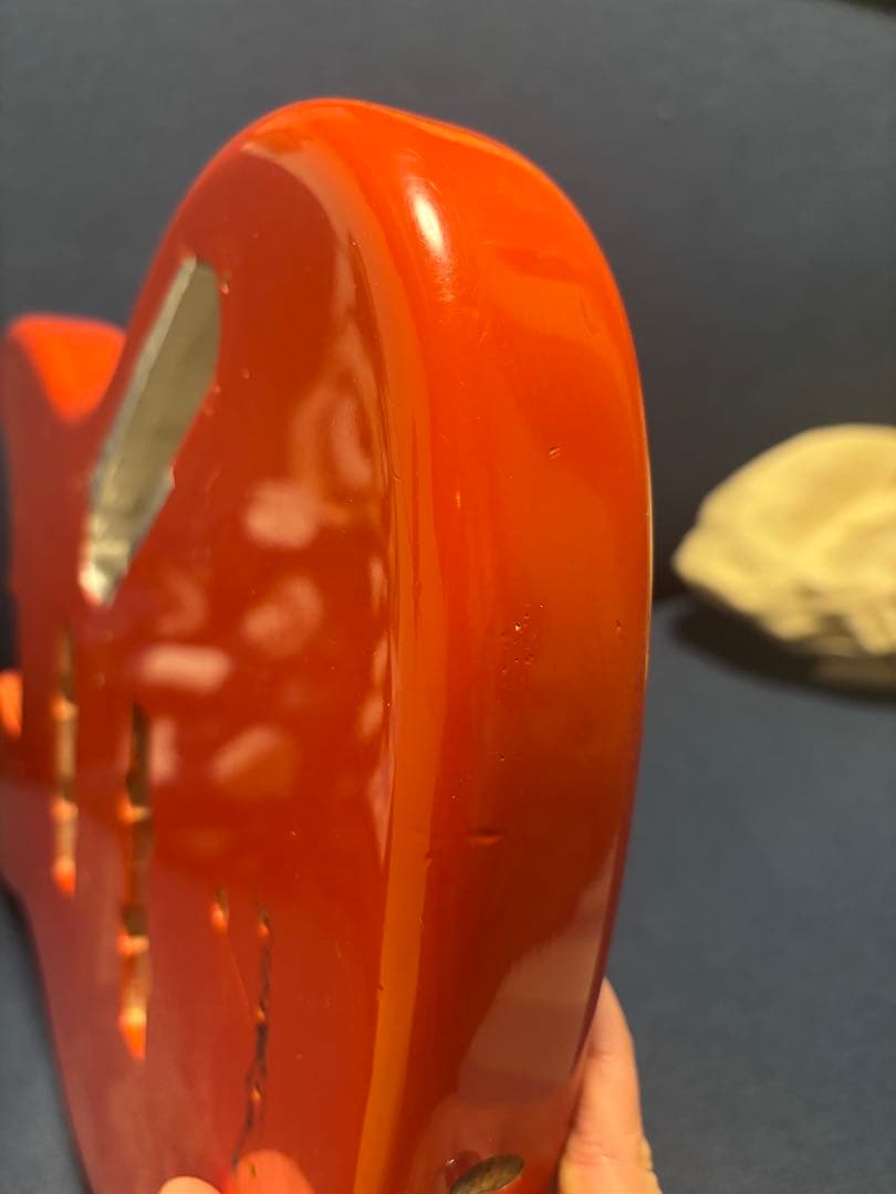 Edward エレキベース　ジャズベースボディ 赤　オレンジ