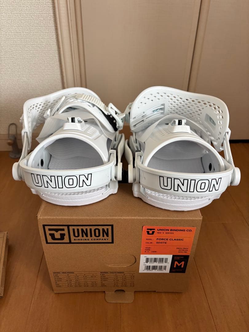 新品　未使用　UNION FORCE CLASSIC ビンディング M ホワイト