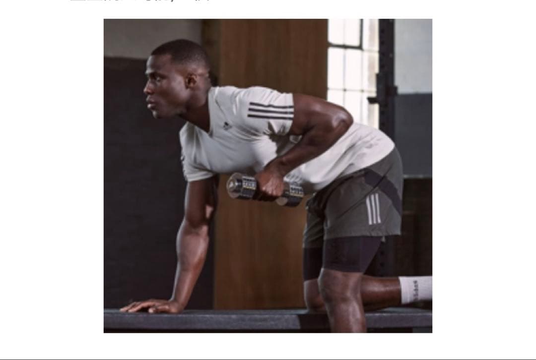 adidas アジャスタブルクロームダンベル 5KG（2個）