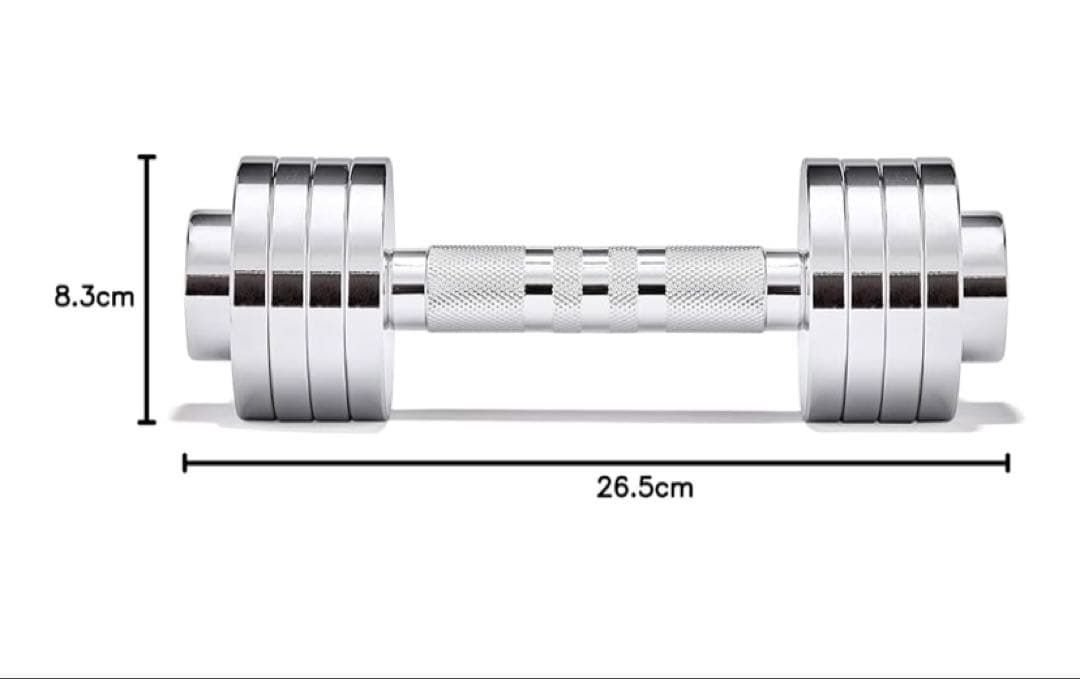 adidas アジャスタブルクロームダンベル 5KG（2個）