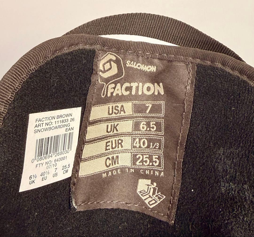 SALOMON FACTION サロモン ファクション スノーボードブーツ