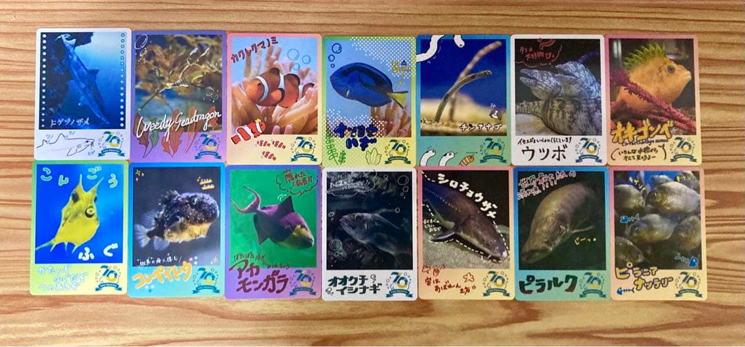 鳥羽水族館70周年記念コレクションカード72種