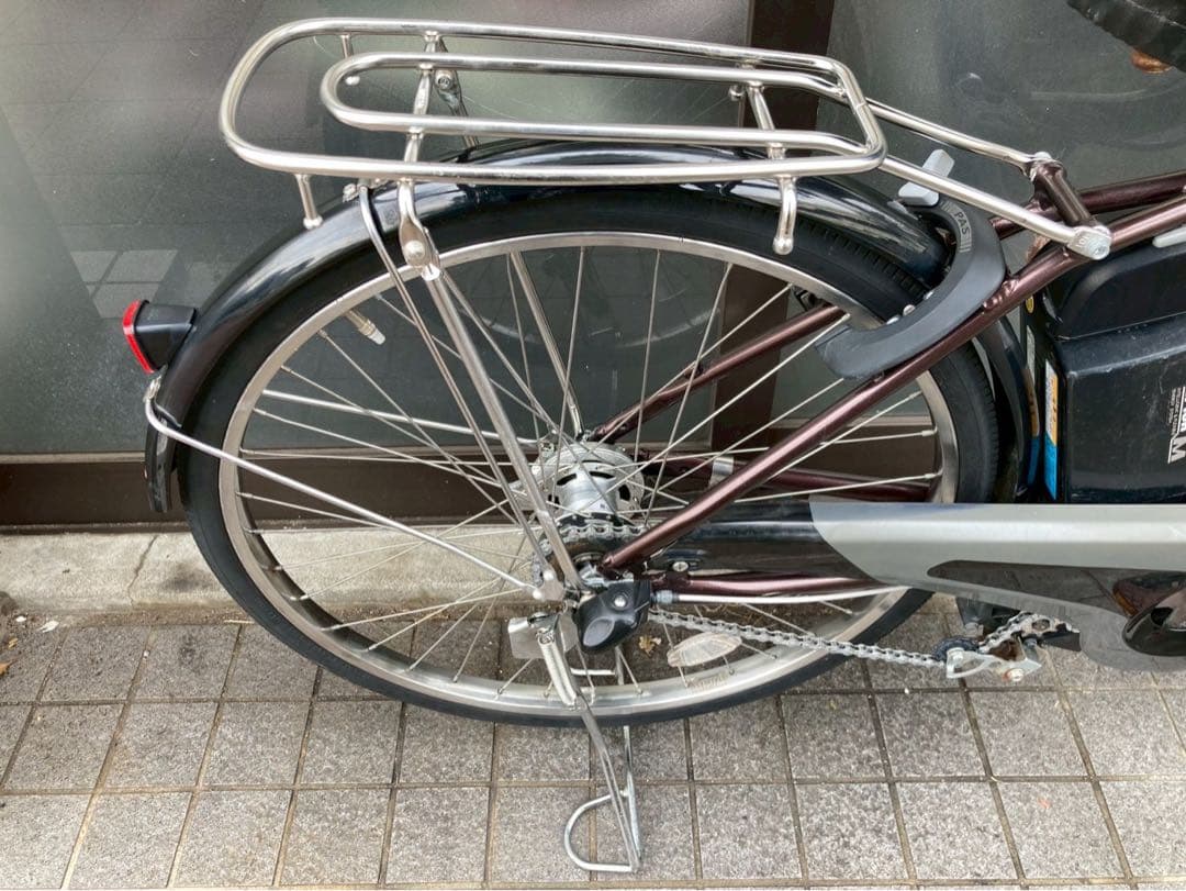 中古電動自転車 PAS 24インチ ブラウン 横浜