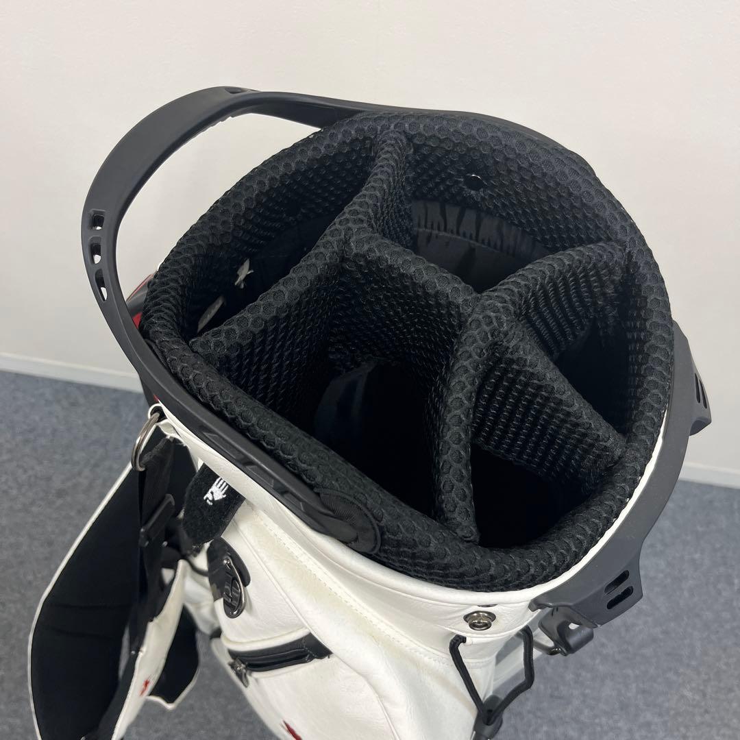 ピレッティ スタンド キャディバッグ ブラック Piretti ホワイト