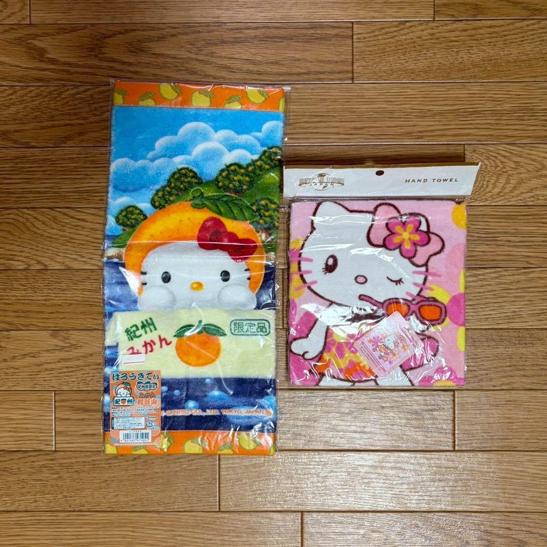 【新品未開封】ご当地キティ ハンドタオル プチタオル 28枚