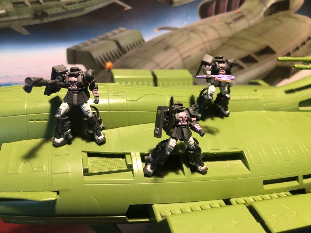 ムサイ　1/400 仮組　レアプラモデル　ガンダムコレクションNEO その1