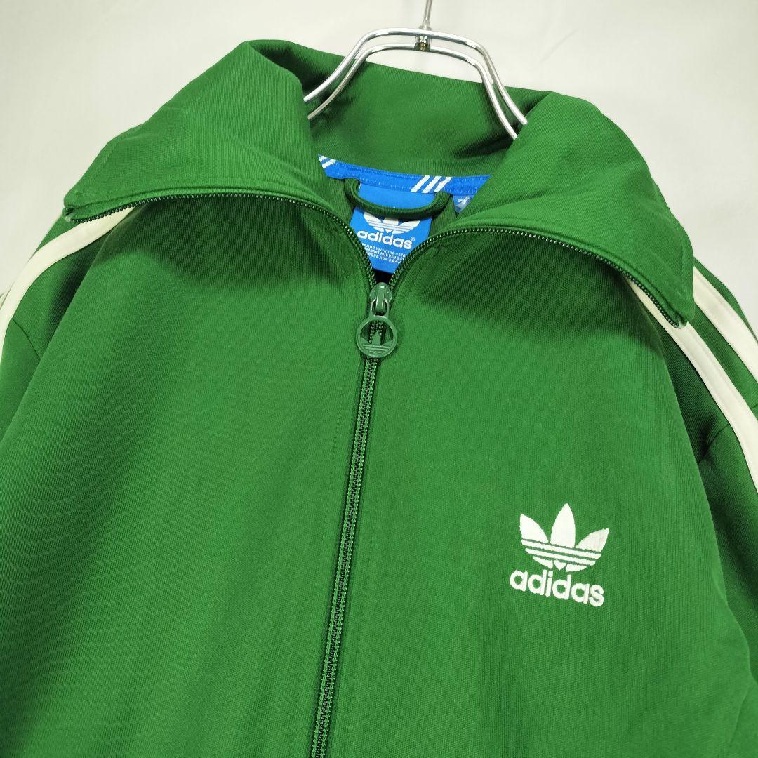 ★人気　アディダス　トラックジャケット　ヨーロッパ　ジャージ　グリーン　L