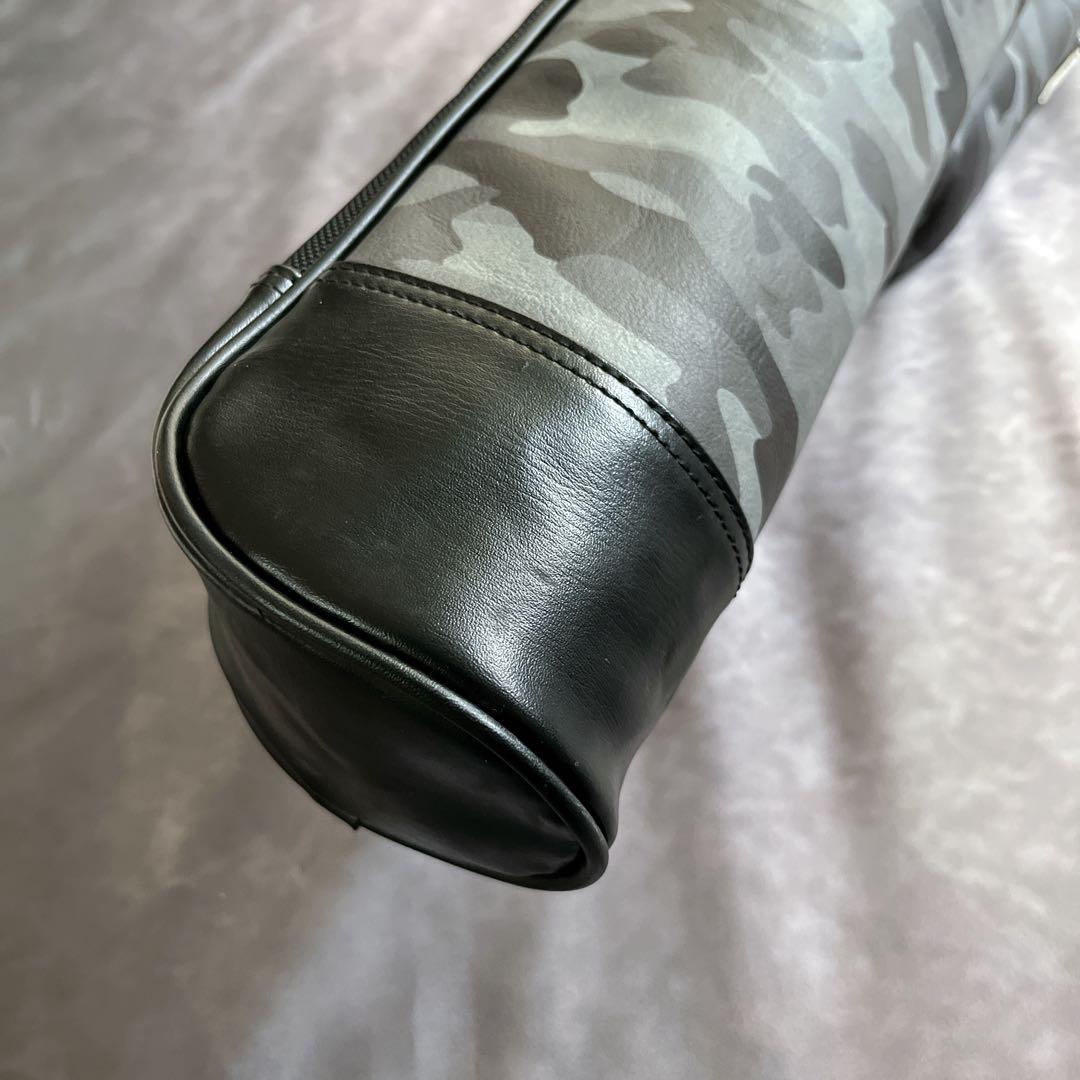 バーニーズニューヨーク　ゴルフバッグ　キャディバッグ　カモフラ　ナイロン　レザー