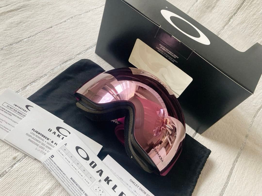 オークリー⭐︎ スノーボードゴーグル　Flight Deck M ピンク　正規品