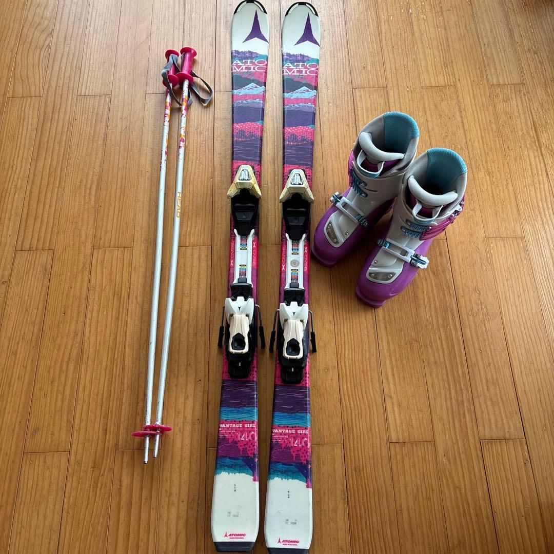 アトミック140cm ジュニア　スキー板　ブーツ　 セット