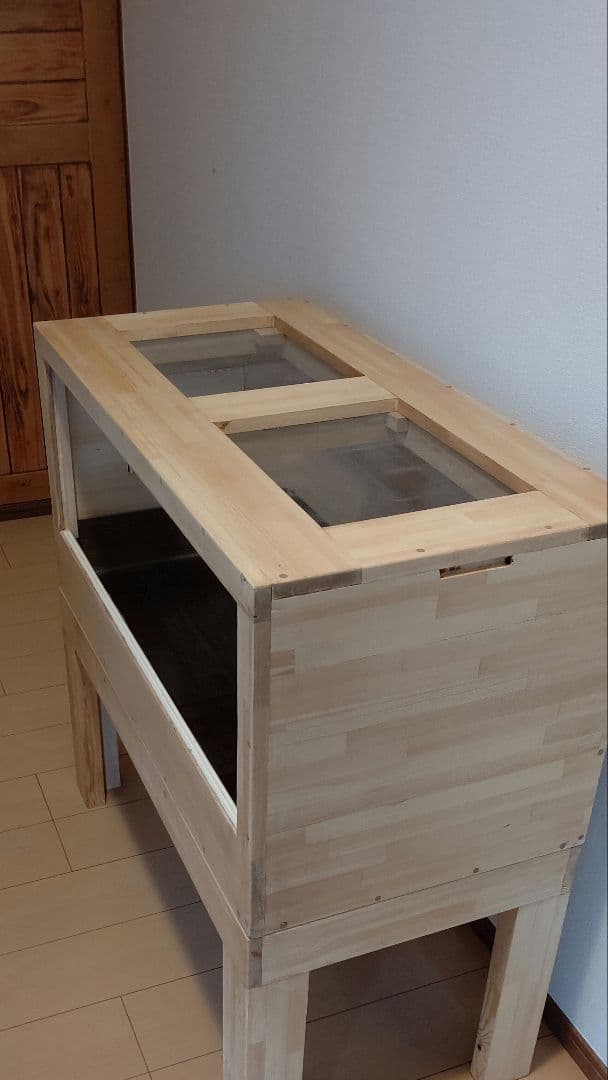 赤松集成材18ミリ幅90縦45奥行45木材オイル仕上げ！