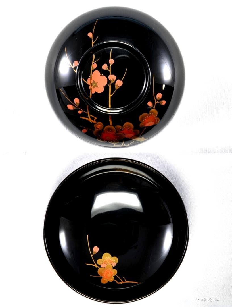 堂畑勝峯 絵変蒔絵 煮物椀 五 共箱 輪島塗 懐石道具