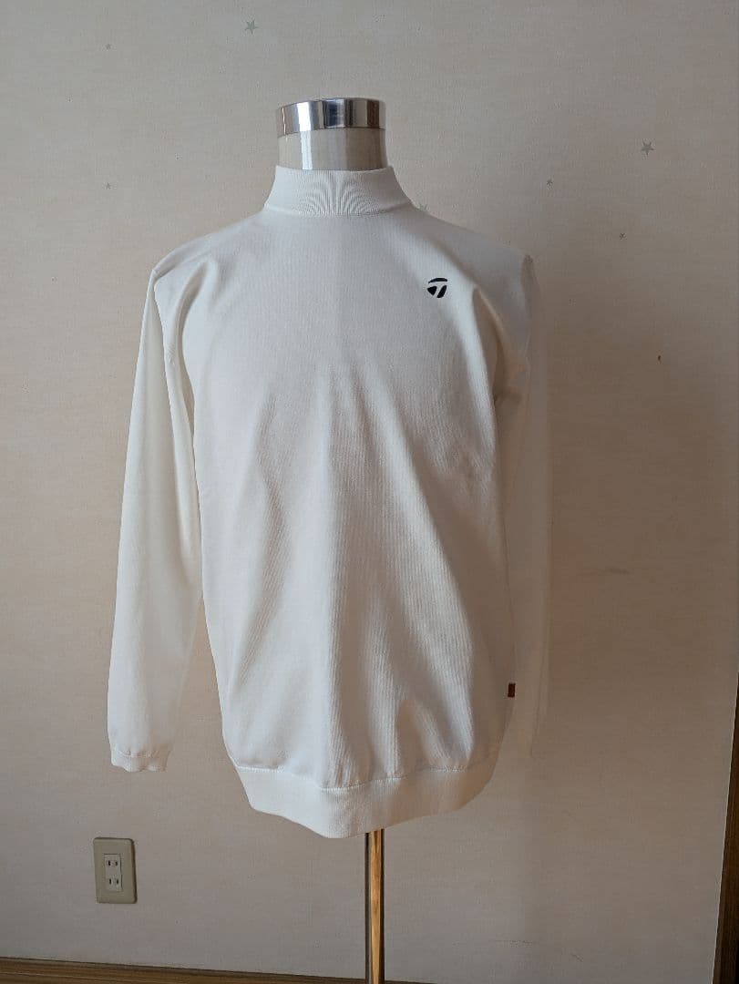 （定価の半額以下）TaylorMadeホワイト ハイネック シャツ